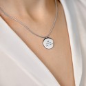 Personalised Circle Necklace With Luxury Chain